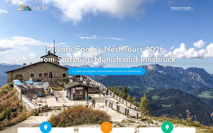 Screenshot of eaglesnestprivatetours.com