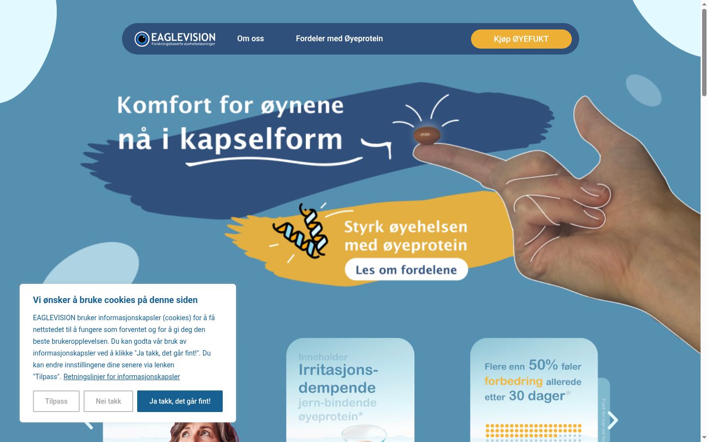Kuvakaappaus suostumusbannerista, joka näytettiin ennen mitään vuorovaikutusta