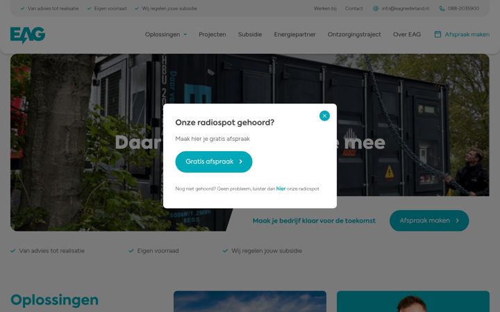 Skærmbillede af eagnederland.nl