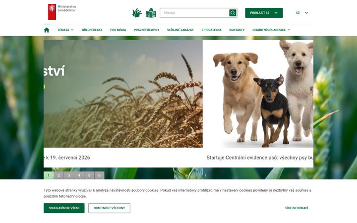 Screenshot of eagri.cz