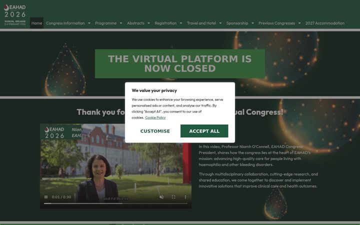 Screenshot of eahadcongress.com