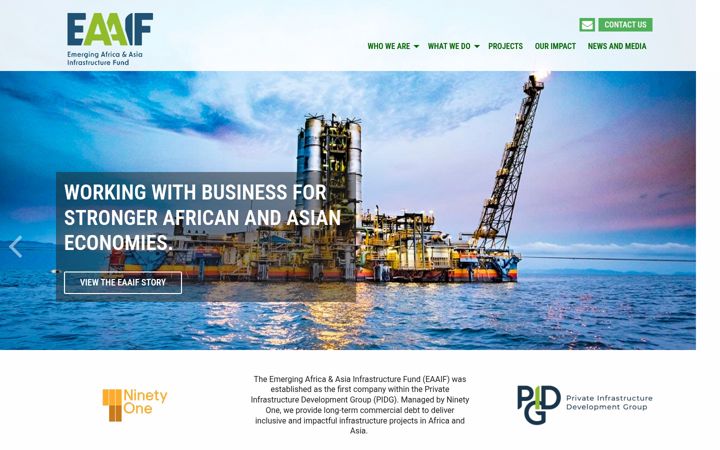 Screenshot of eaif.com