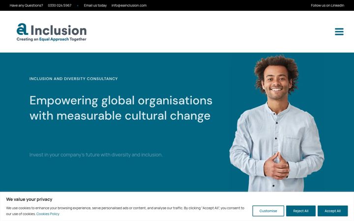Screenshot of eainclusion.com