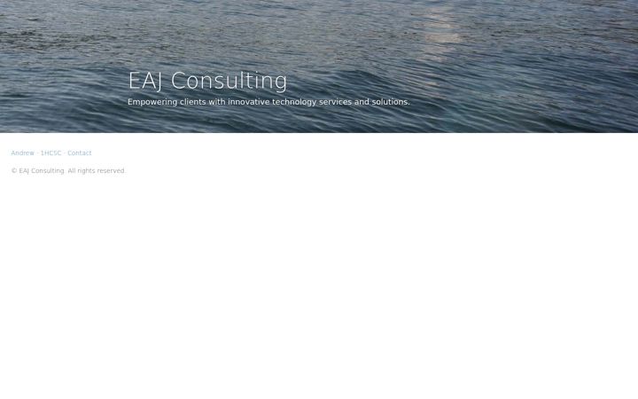 Screenshot of eajconsulting.com