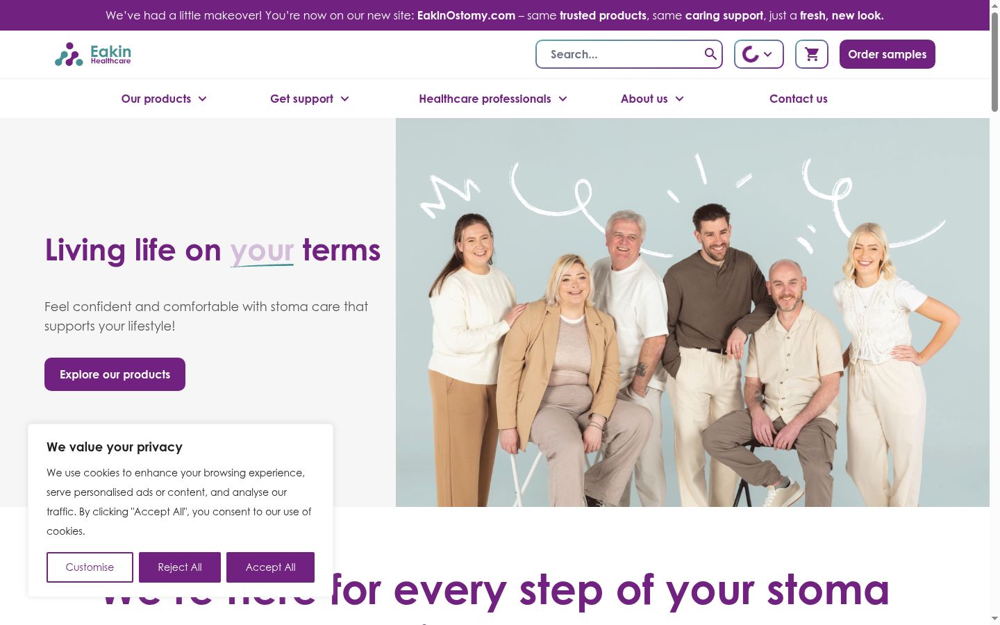 Snímek obrazovky baneru souhlasu zobrazeného před jakoukoli interakcí