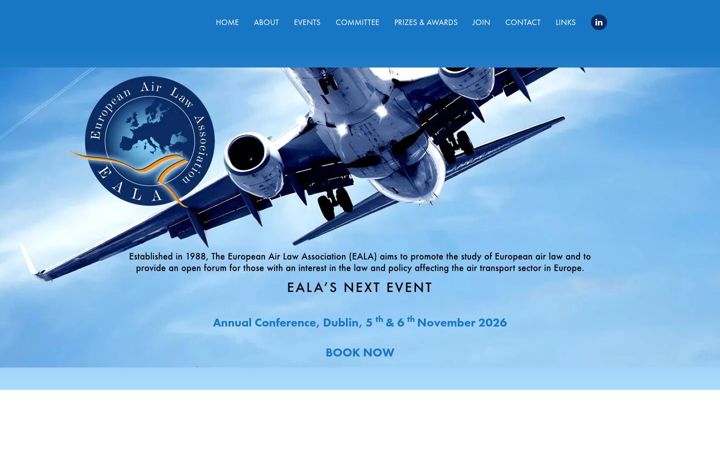 Screenshot of eala.aero