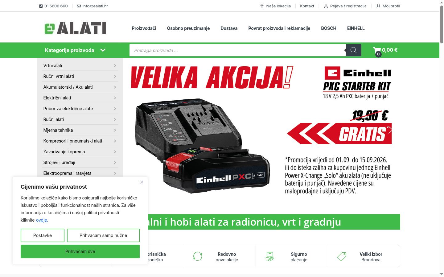 Snímka obrazovky banera súhlasu zobrazeného pred akoukoľvek interakciou