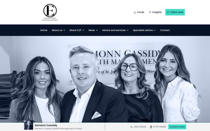 Screenshot van eamonncassidy.co.uk