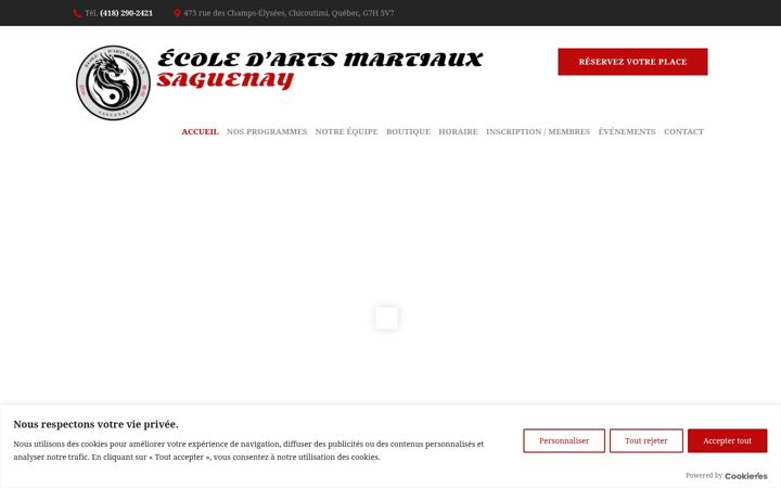 Capture d'écran de eamsaguenay.ca