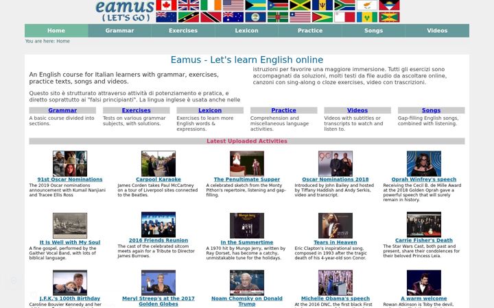 Screenshot von eamus.it