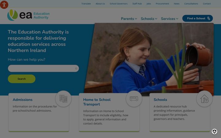 Screenshot του eani.org.uk