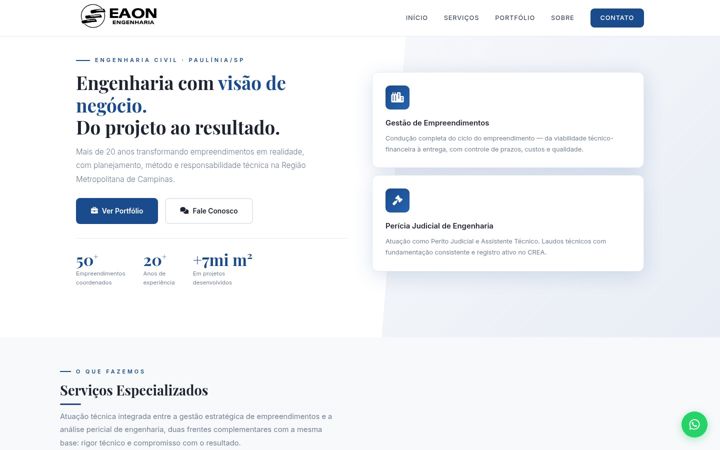 Екранна снимка на eaon.com.br