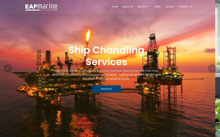 Screenshot of eapmarine.com