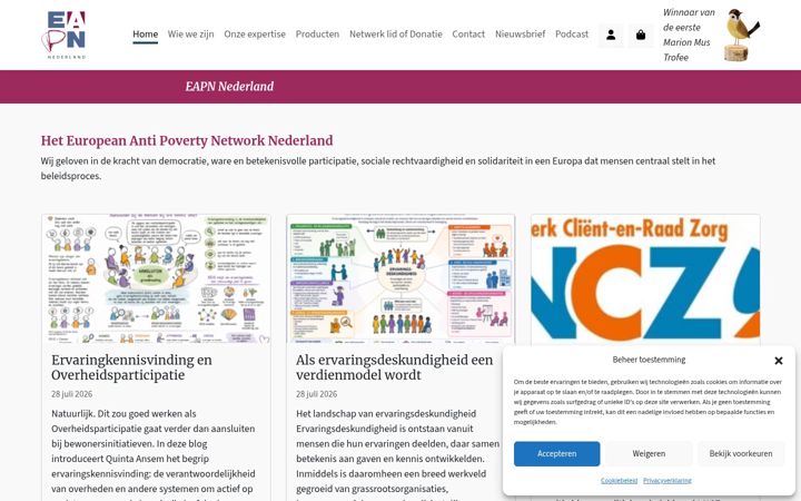 Skærmbillede af eapnned.nl