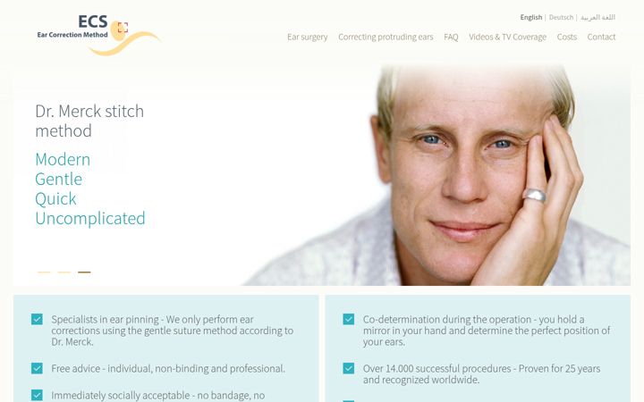 Screenshot of ear-clinic.com