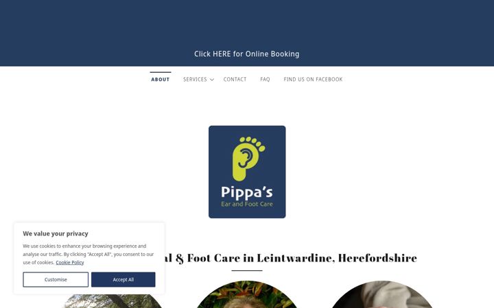Screenshot of earandfootcare.com