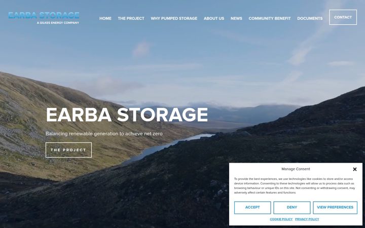 Screenshot van earbastorage.co.uk