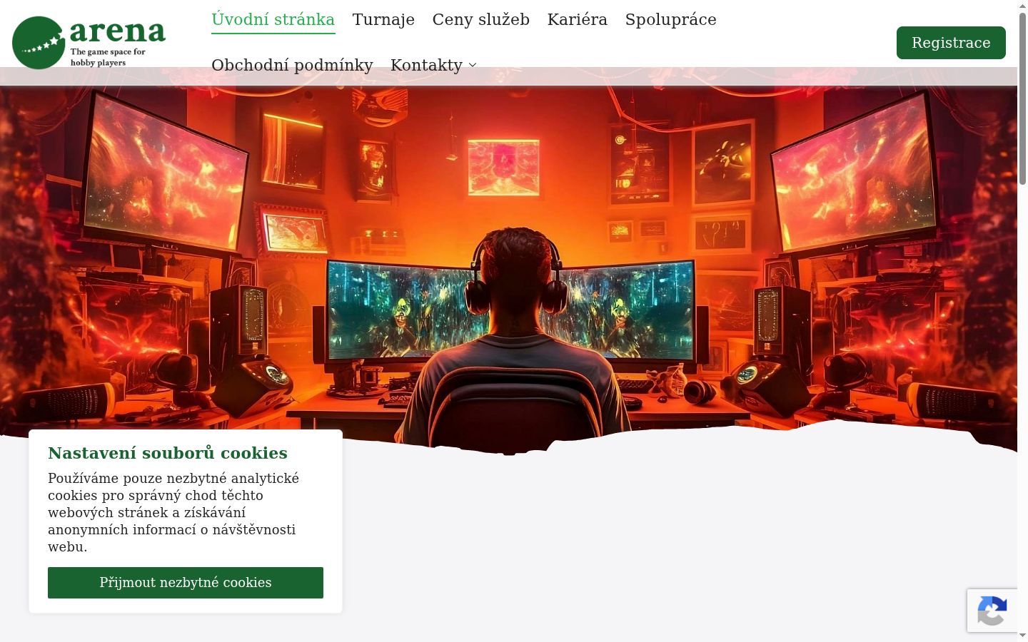 Snímek obrazovky baneru souhlasu zobrazeného před jakoukoli interakcí