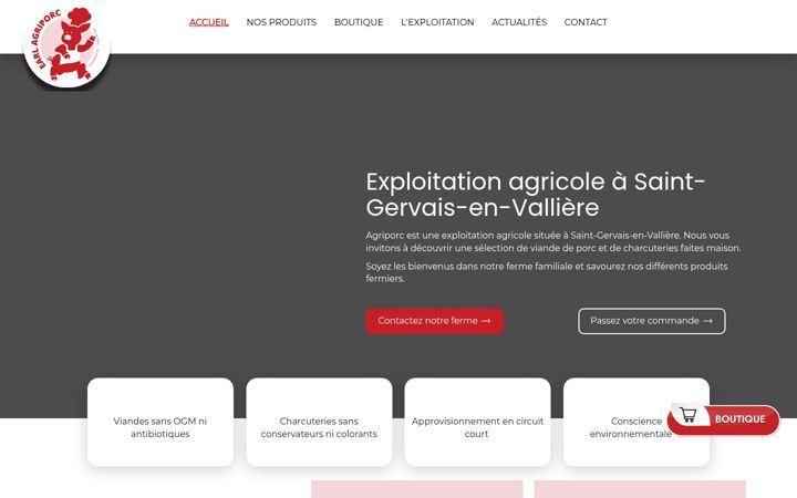 Screenshot of earlagriporc.fr