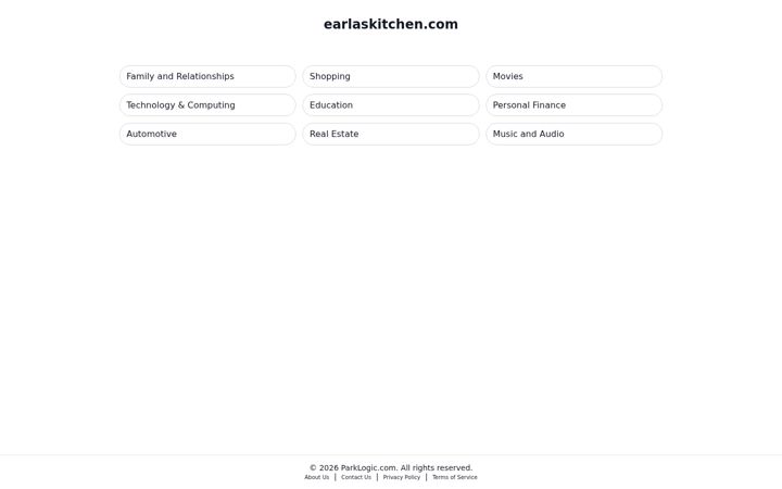 Screenshot of earlaskitchen.com