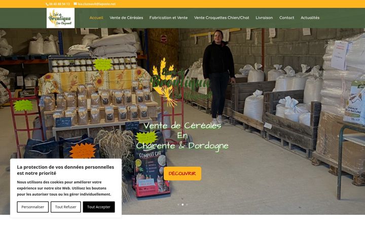 Screenshot of earldebroutiqua-cereales-charente.fr