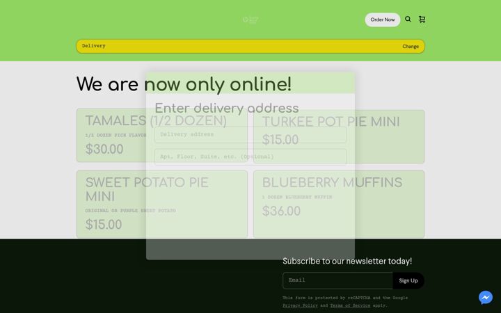 Screenshot of early-bird-vegan.square.site
