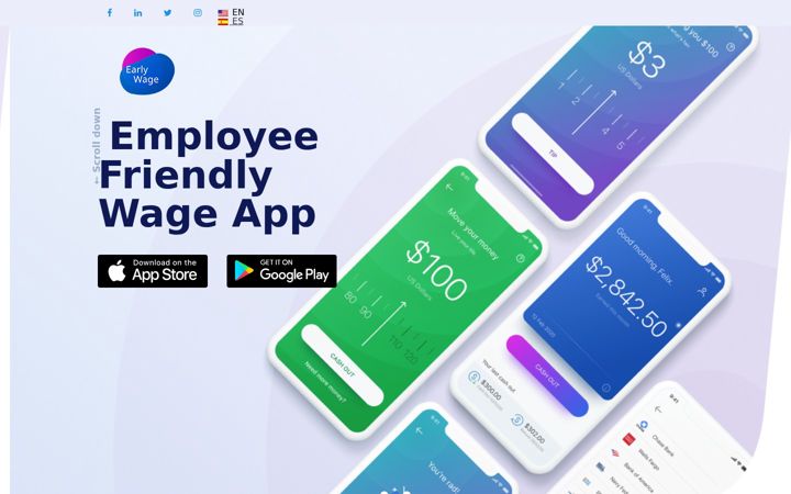 Screenshot of early-wage.com