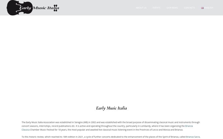 Screenshot von earlymusic.it