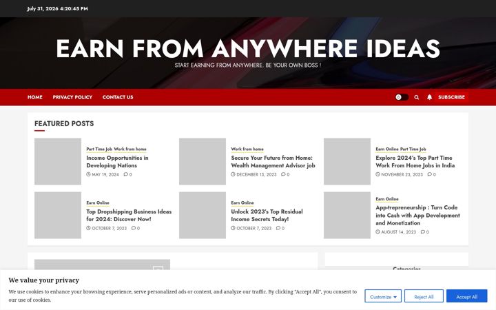 Screenshot of earn-wfh.com
