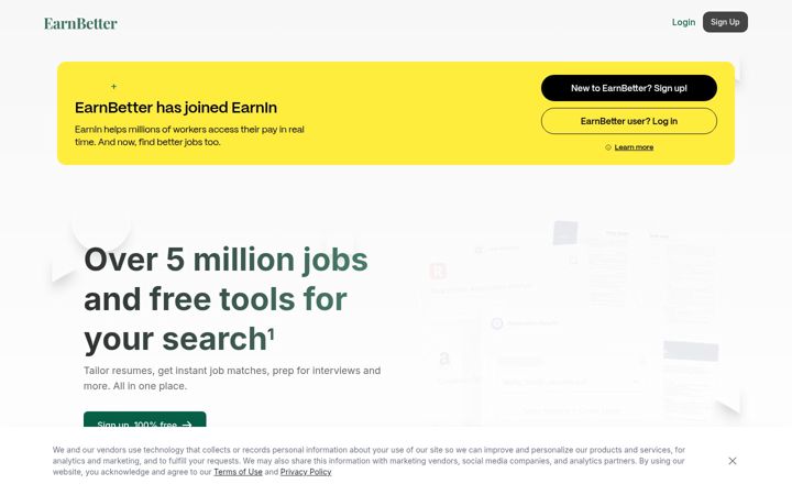 Screenshot of earnbetter.com