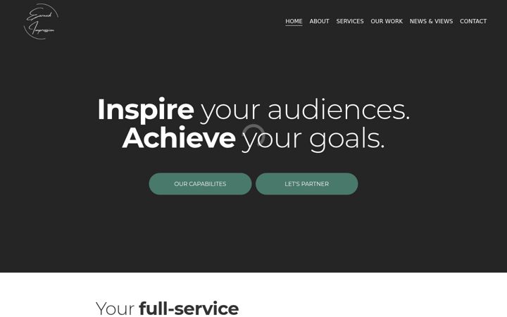 Screenshot of earnedimpression.com