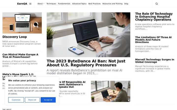 Screenshot of earnqa.com