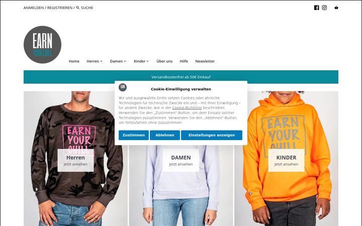 Snimka zaslona za earnyourchill.de