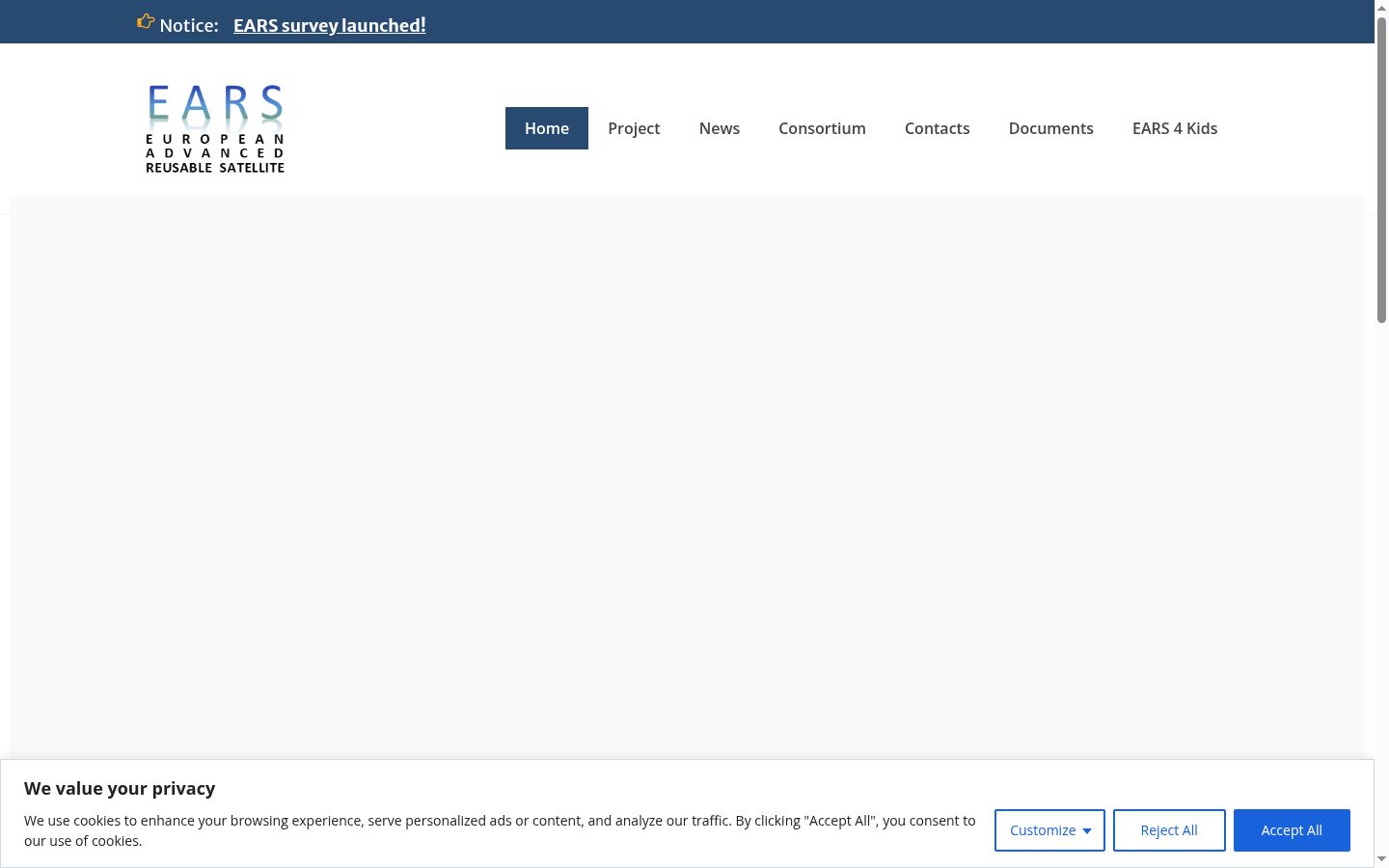 Screenshot des Einwilligungsbanners vor jeglicher Interaktion