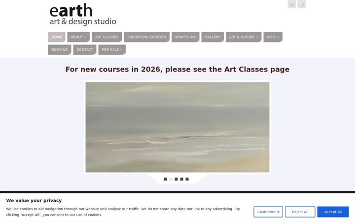 Screenshot of earth-art.org.uk