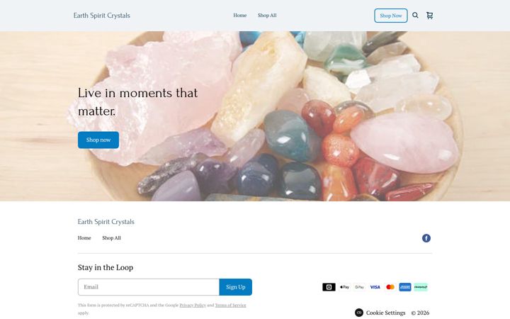 Screenshot of earth-spirit-crystals.square.site