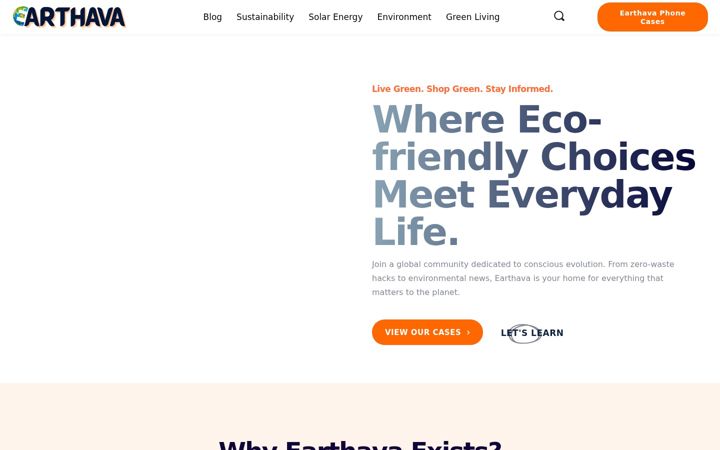 Screenshot of earthava.com
