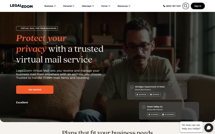 Screenshot of earthclassmail.com