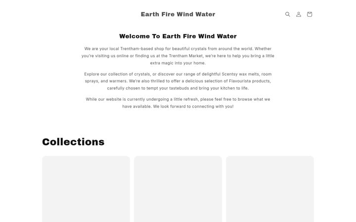 Screenshot of earthfirewindwater.com.au