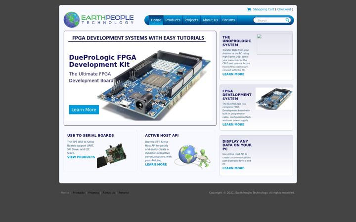 Zrzut ekranu earthpeopletechnology.com