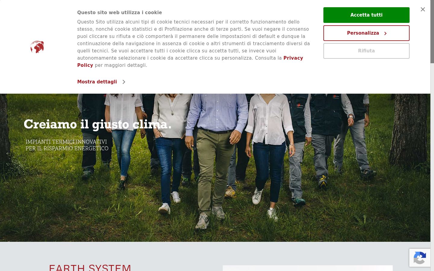 Screenshot des Einwilligungsbanners vor jeglicher Interaktion
