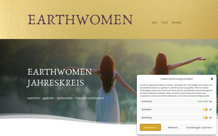 Posnetek zaslona earthwomen.at