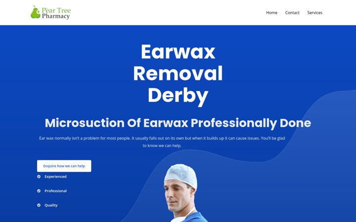 Screenshot von earwaxremovalderby.co.uk