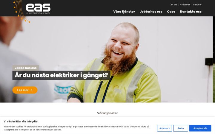 Screenshot ta' eas-el.se