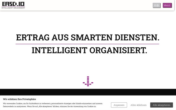 Screenshot stránky easd.io