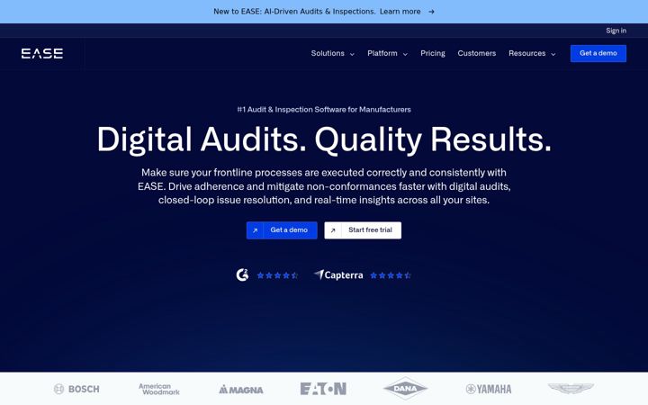 Screenshot of ease.io
