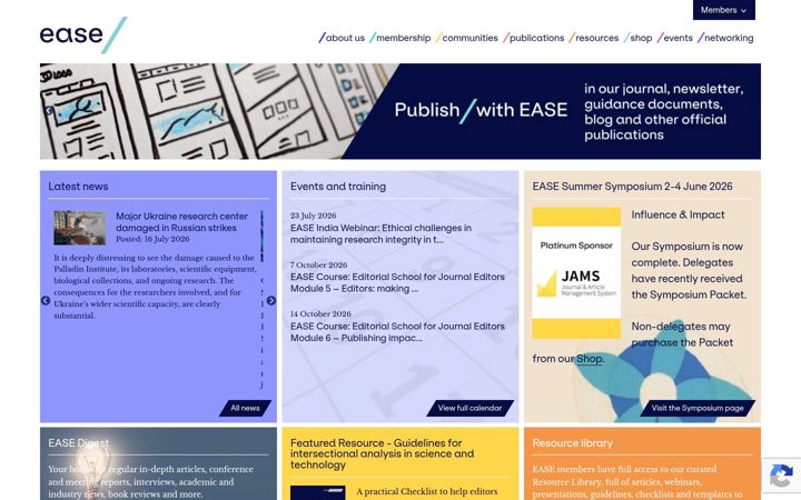 Screenshot of ease.org.uk