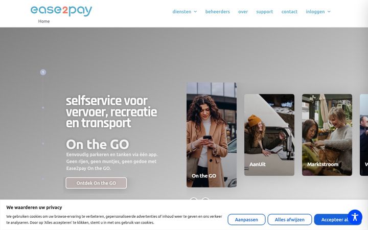 Screenshot of ease2pay.com