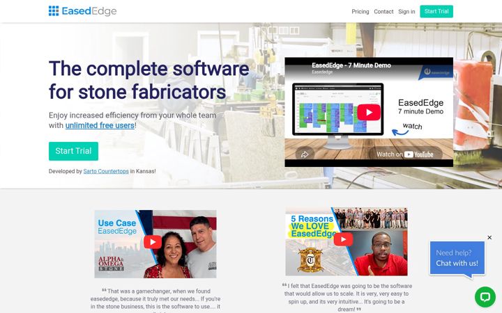 Screenshot of easededge.com