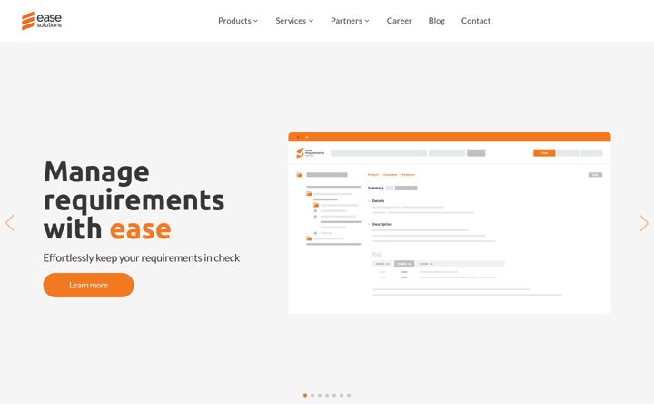 Screenshot of easesolutions.com